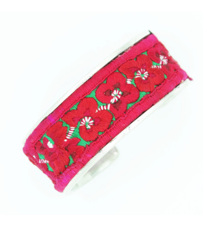 Red Embroidery Bracelet