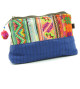 Trousse Bleue Broderies Hmong