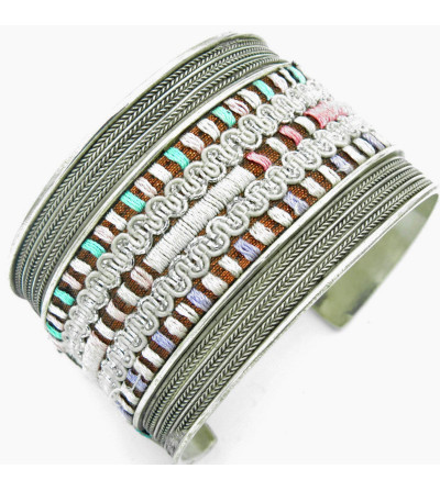 Wide pastel bracelet