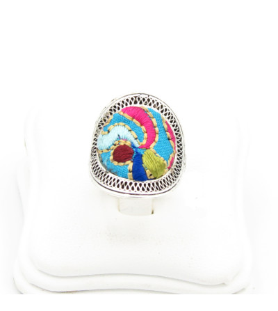 Blue Hmong ring